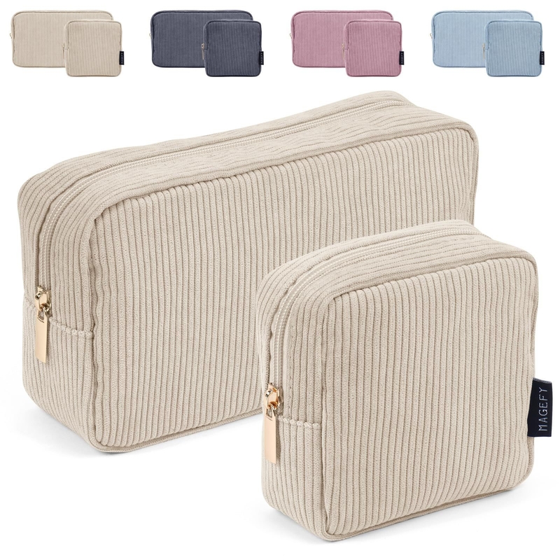 Toiletry bag Makeup bag Corduroy Hold bag