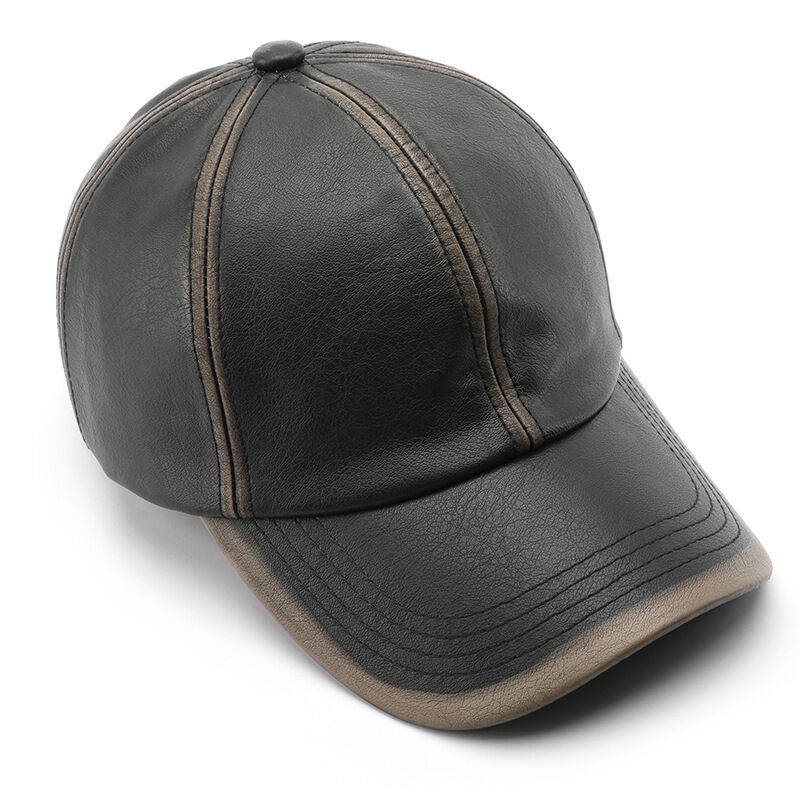 Fashional Classical Solid Color PU Baseball Cap