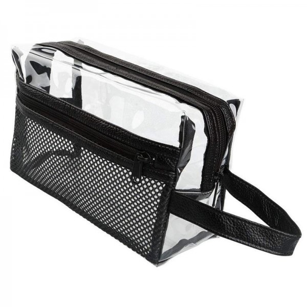 Clear Travel Toiletry Makeup Bags Transparent Shaving Bag Cosmetic Bag Organizer